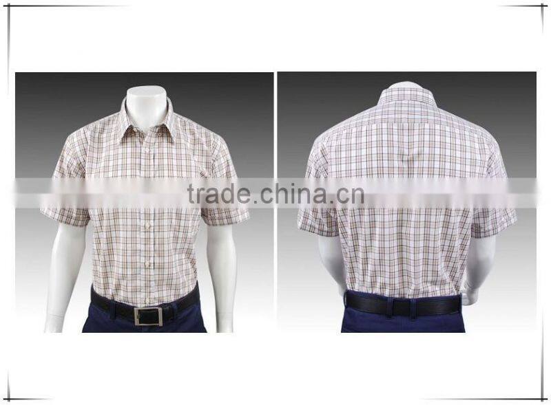 men's short sleeve fashion shirt(65%cotton,35%polyester)