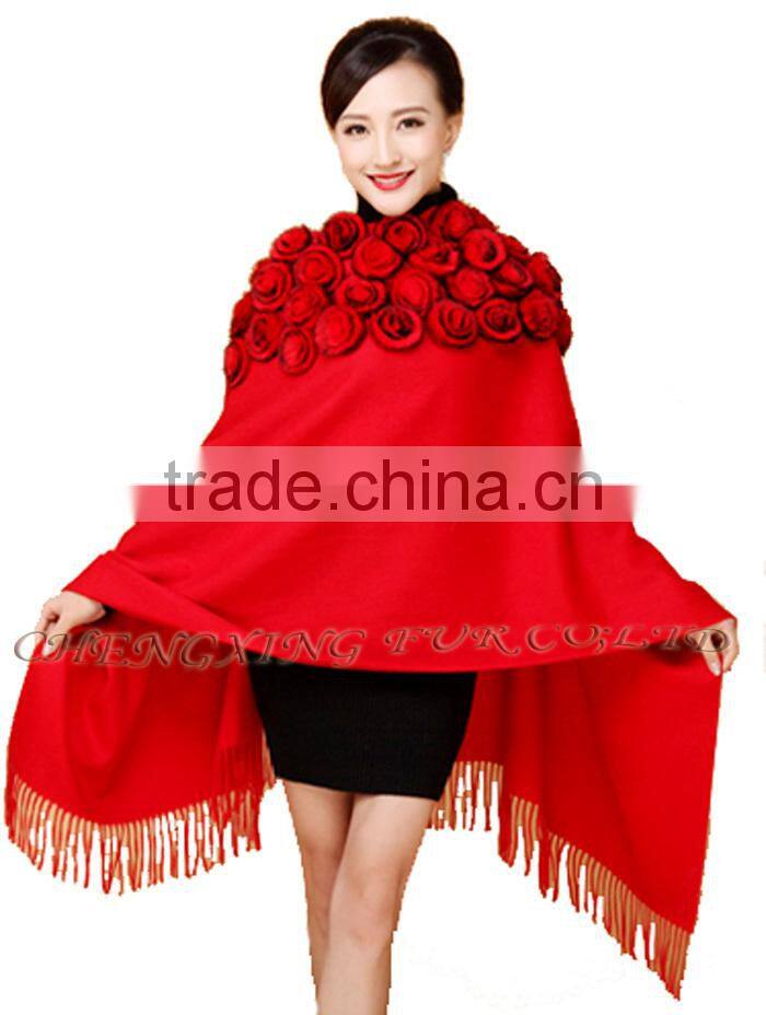 CX-B-P-37B Ladies Fashion Cashmere Fringes For Shawls