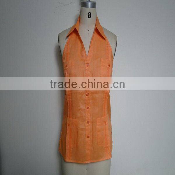 Women linen blouse fashion design