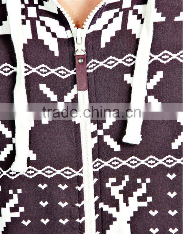 PA0007A all over reindeer printed xxxl onesie for men