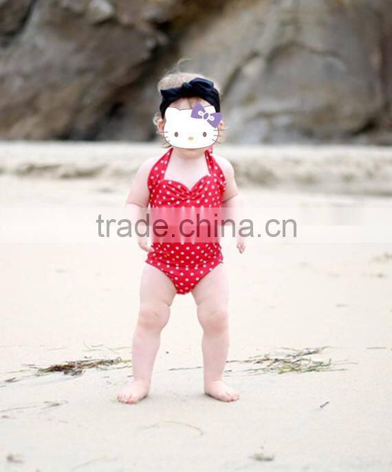 Amercian girl summer beach wear bikini two piece swimsuit kids beautiful model dresses