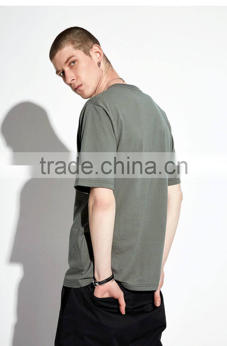 Wholesale crew neck mens tee shirts manufacturer china short sleeve custom t shirt printing