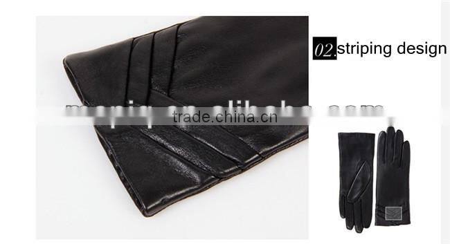 red design fashionable leather gloves