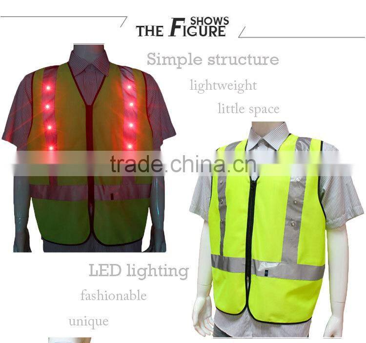Wholesale cheap flashing led safety vest