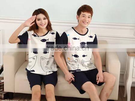 2015 wholesale summer cotton pajamas couple