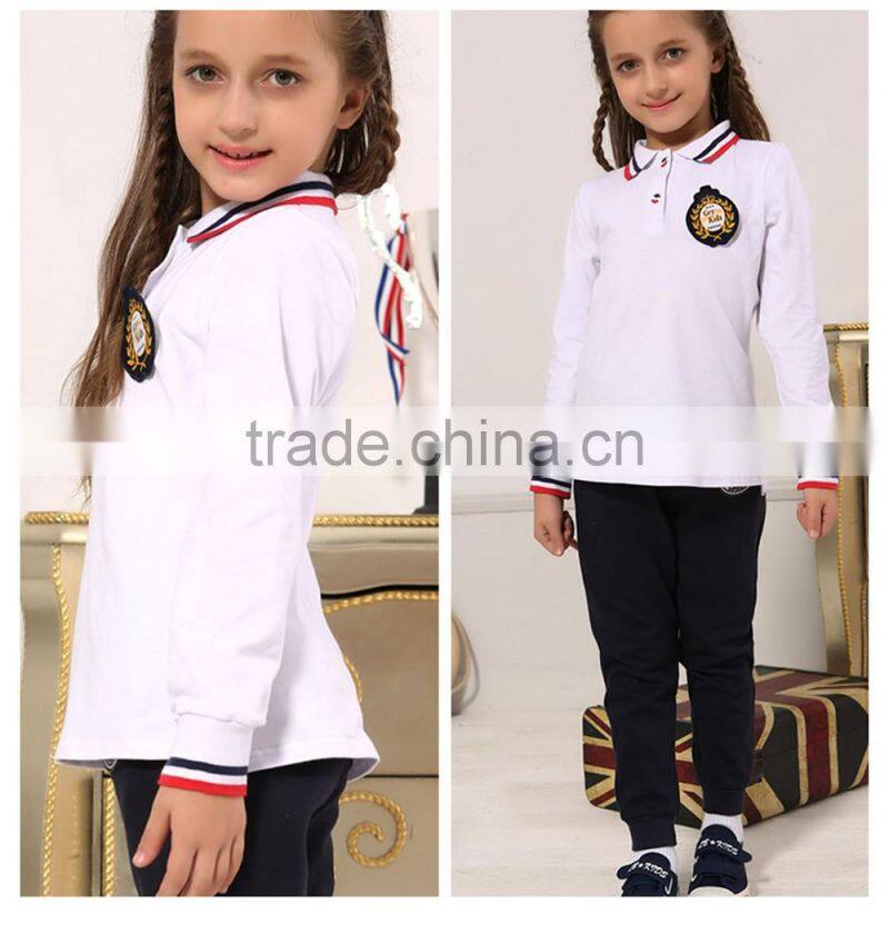 100% cotton custom school polo shirt ,school uniform polo shirt