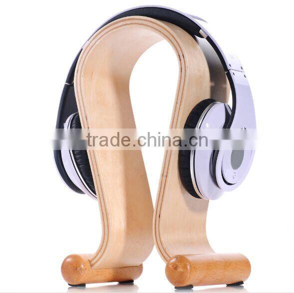 Wooden Headphone Holder Hanger Headset frame Stand headset holder support frame