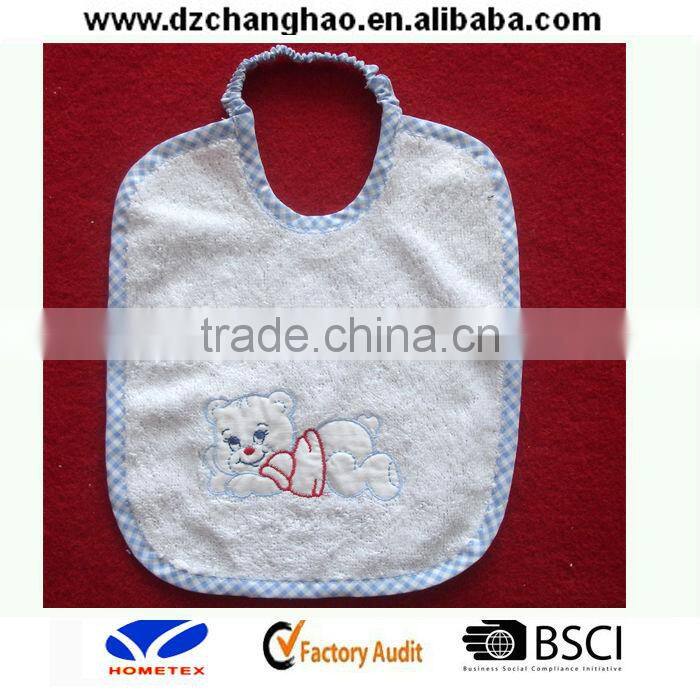 customized design baby bib with embroider