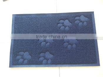 Small Quantity custom size custom design Cat litter mat different shapes kitty litter mat PVC coil cat litter mat