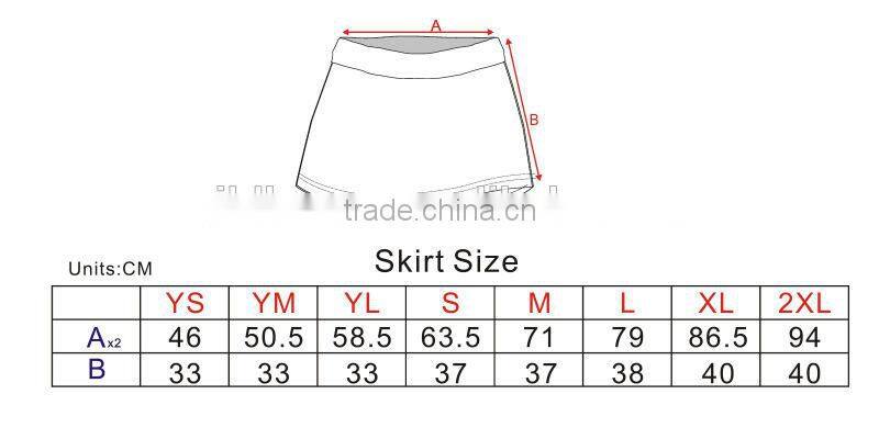 high quality sublimation volleyball skirts