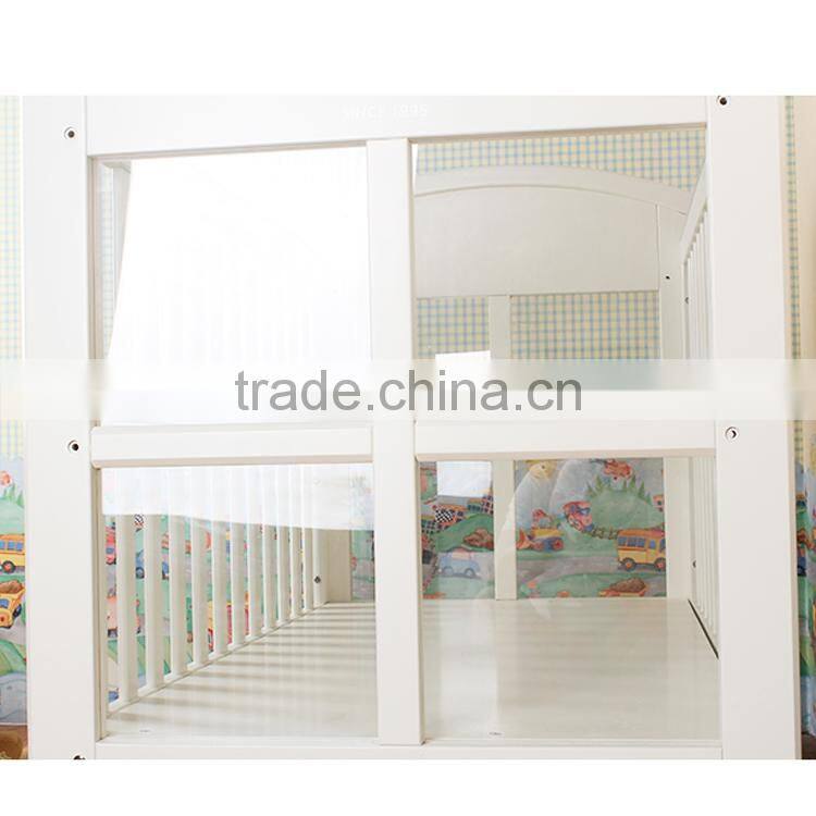 Solid New Zealand Pine multi-functional baby bed wood baby cot baby beds with drawers