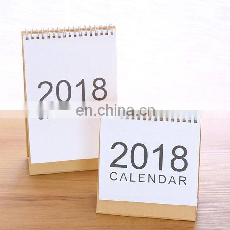 Professional high quality cheap table daily calendar 2018 cardboard year monthly 365 day calendar