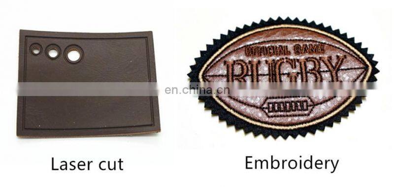 Wholesale pu leather patch leather iron on patches