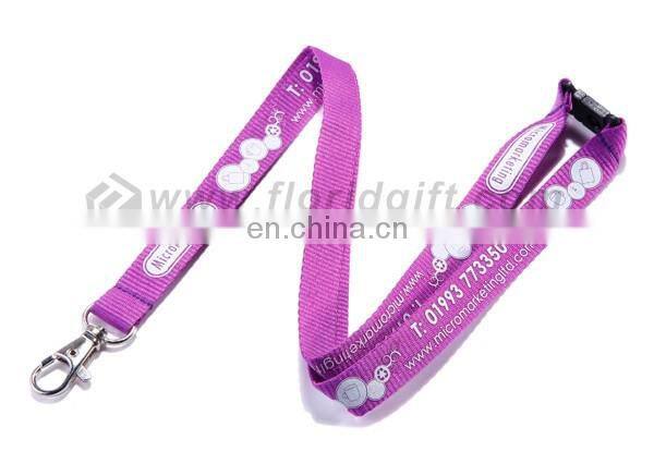 Exhibition branding cheap screen printing lanyards for adverstizing