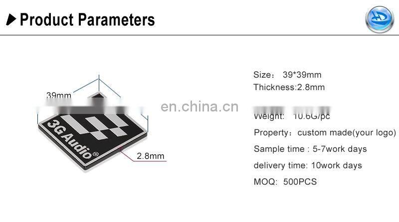 3D brand logo diamond cut metal nameplates,logo embossed aluminum/stainless steel label name plate