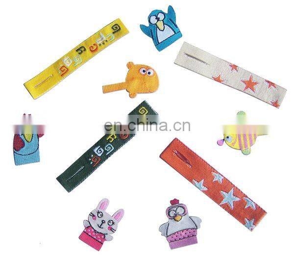 custom logo woven zip puller