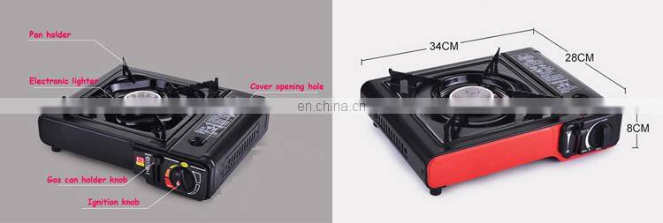 camping portable biogas stove with gas cylinder