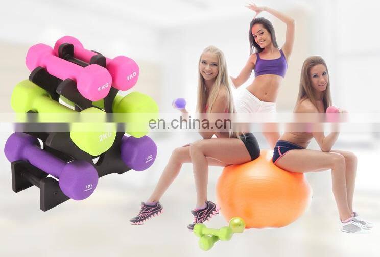 Gym Exercise Multi Weight Size & Color Neoprene Dumbbell Set