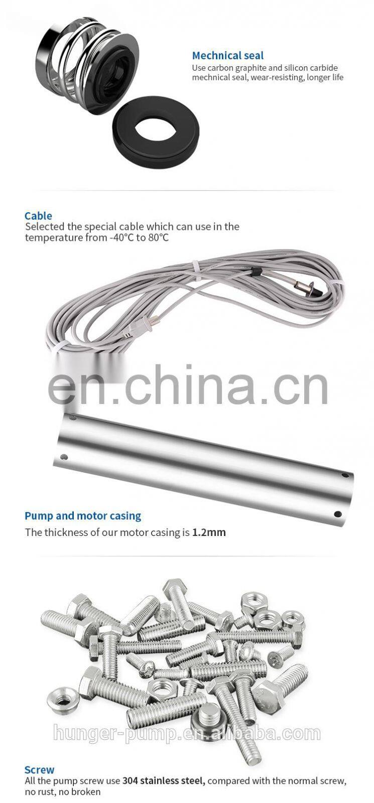 4SD 3 phase stainless steel submersible deep well 80m deep well deep well pump