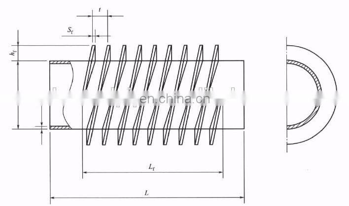 SA213 T11 Extruded Aluminum G Type Finned Tube for Heat Exchanger