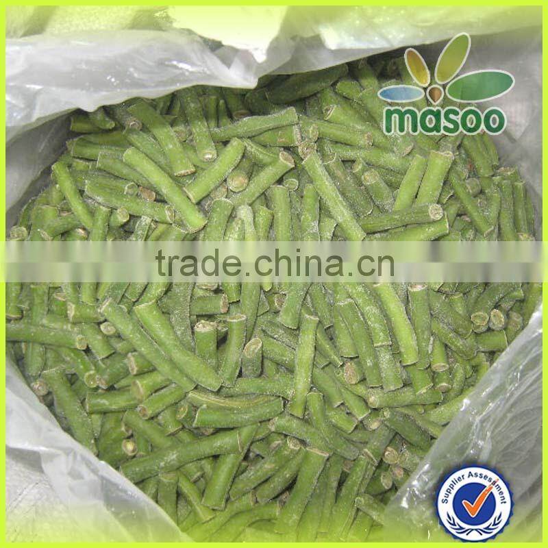 Frozen string green bean cut