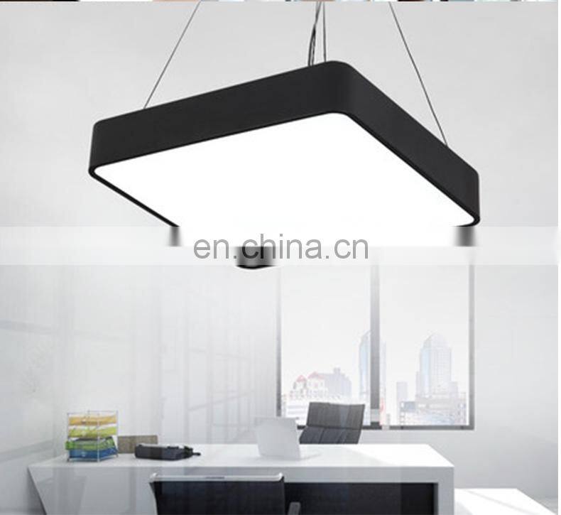 Hot Sale LED Square Super Market Mall Store Ceiling Lamp Modern Simple Commercial Hanging Light Office Lighting