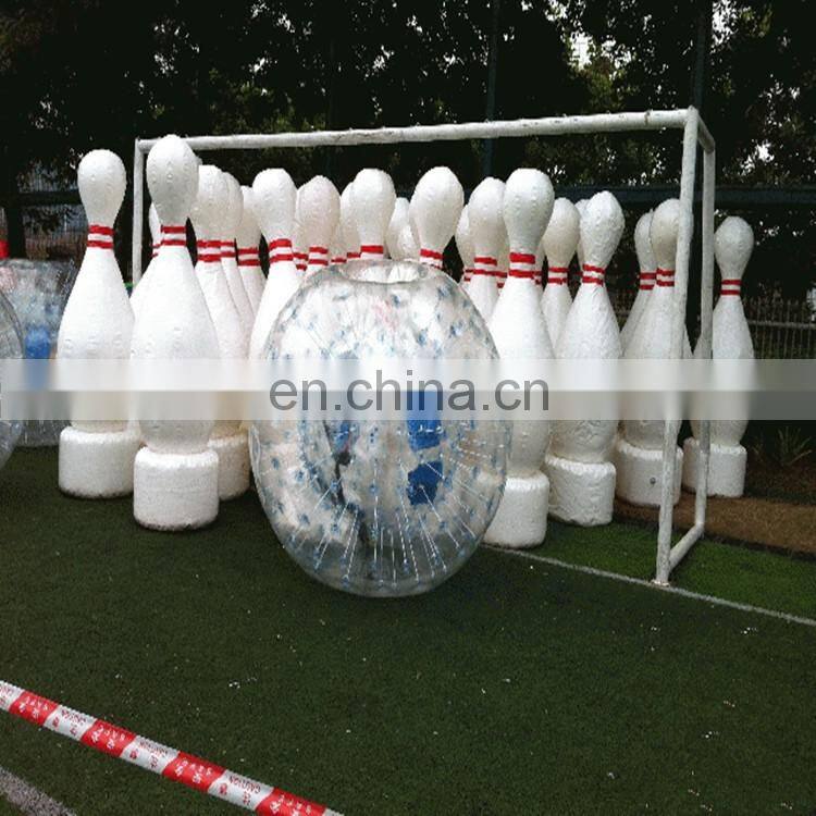 Customized kids and adults inflatable bowling balls toy games for sale
