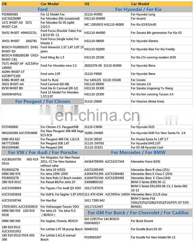 Engine Fuel Pump Assembly For Buick OEM 049646