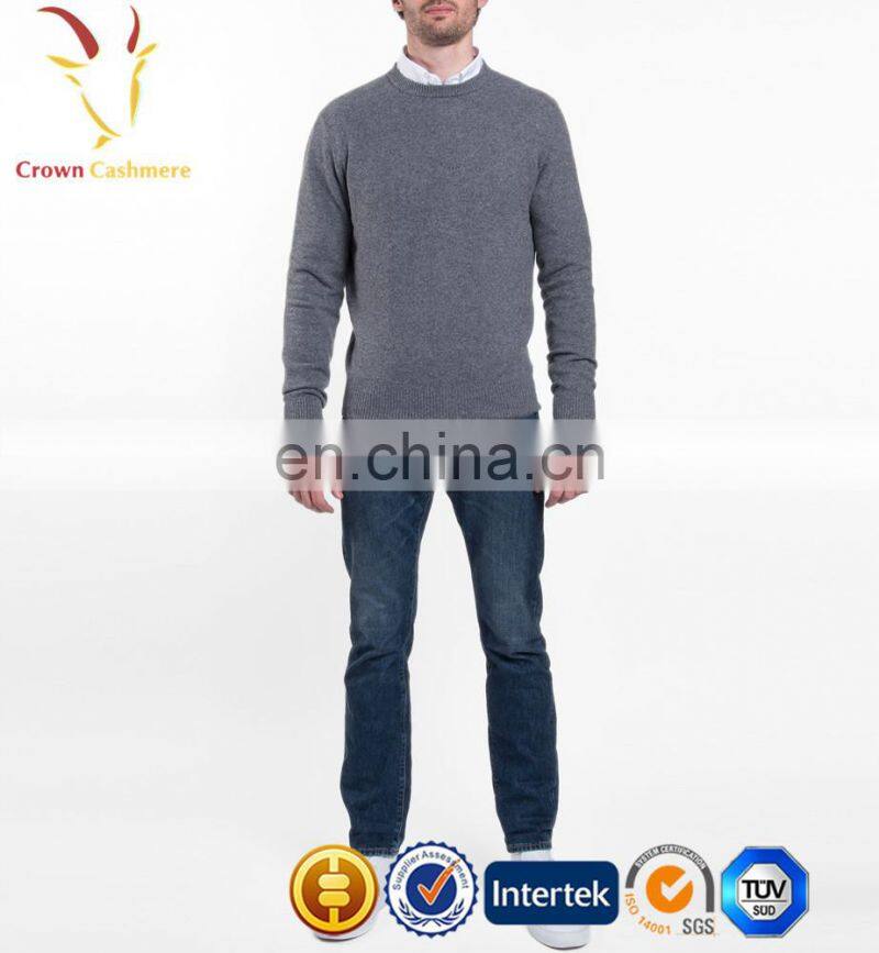 Men crewneck cashmir pullover sweater