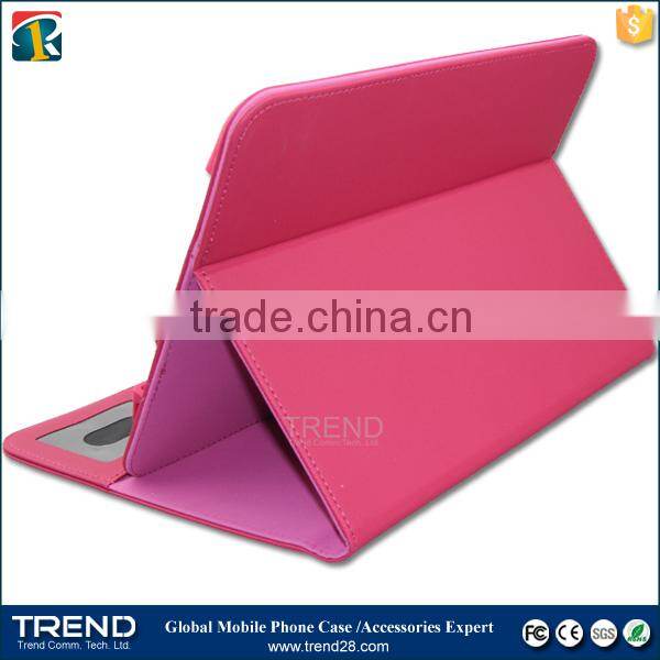 portable folding magnetic wallet leather case for ipad tablet