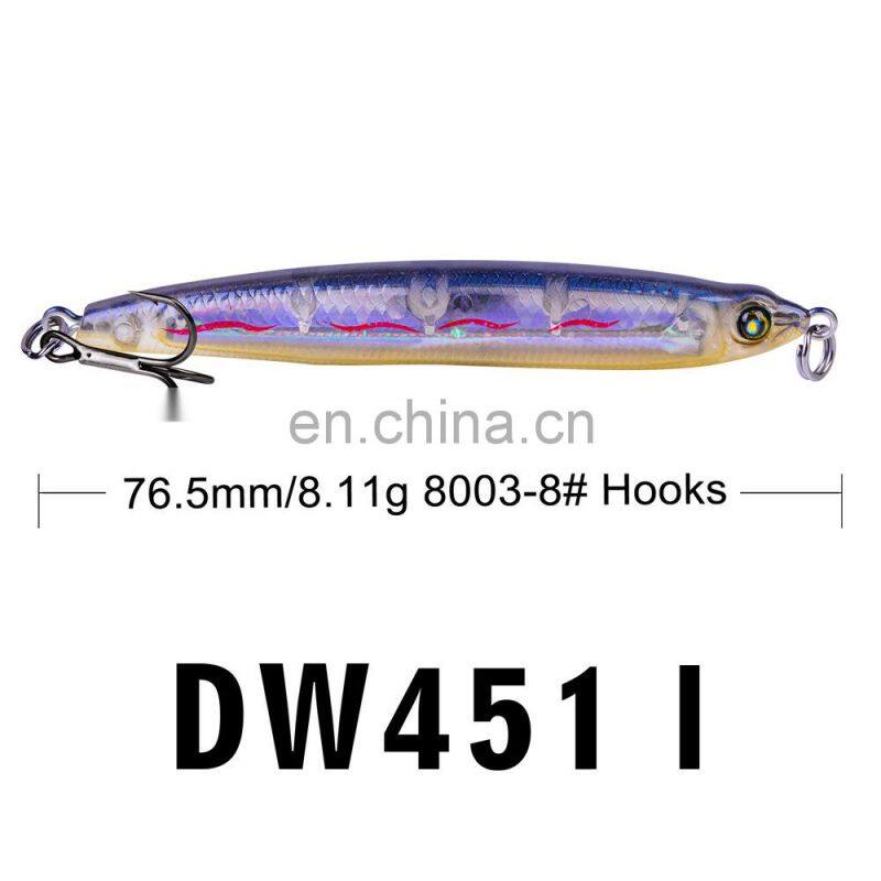 76.5mm fishing pencil VIB bionic lure 8.11g lure poppa sinking pencil fishing tuna popper lure