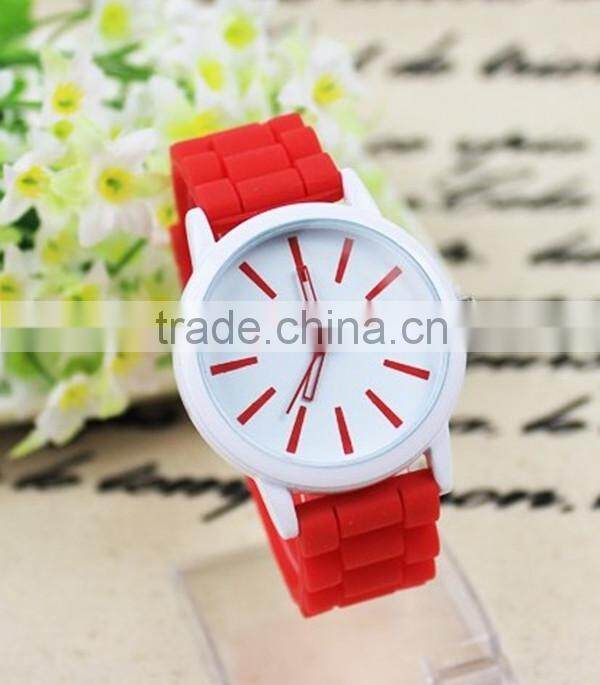 fashion women silicone wristwatch