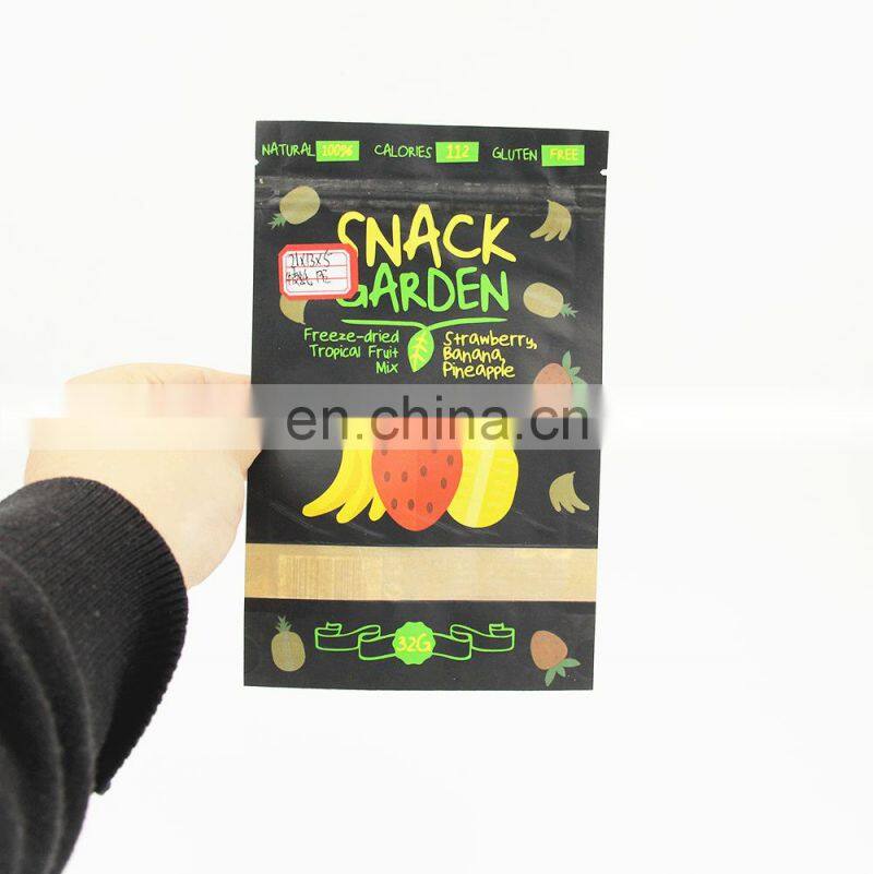 Custom Printed Packing Zipper Food Packaging Plastic Foil Biodegradable Dried Fruit Nuts Mylar Bags