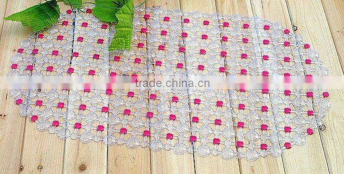 different color thin bathroom pvc mat