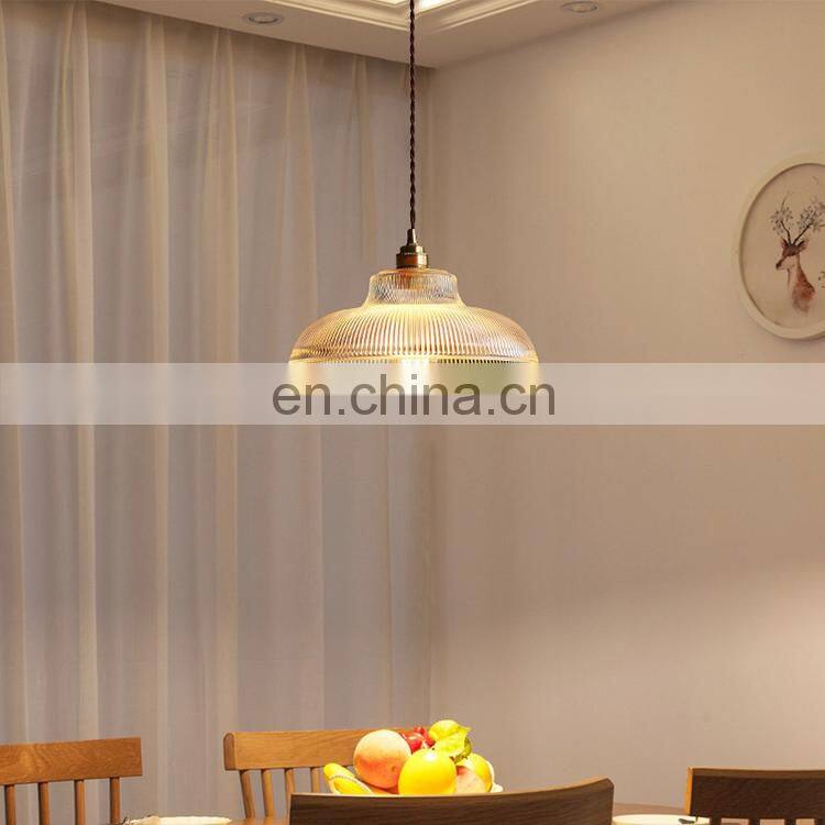 Japanese Style Retro Restaurant Bar Chandelier Nordic Brass Glass Simple Modern Restaurant Chandelier