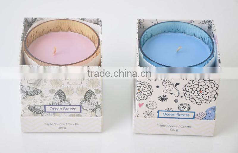 180g Decorative scented Glass candle jar