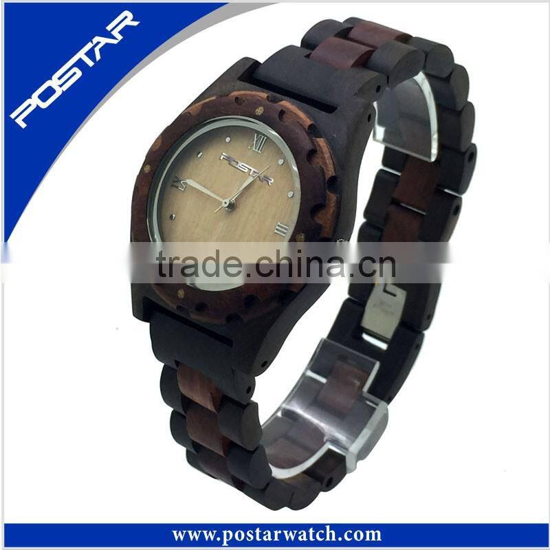 Logo Printed Customized OEM Pantone Color Bamboo Wooden Watch