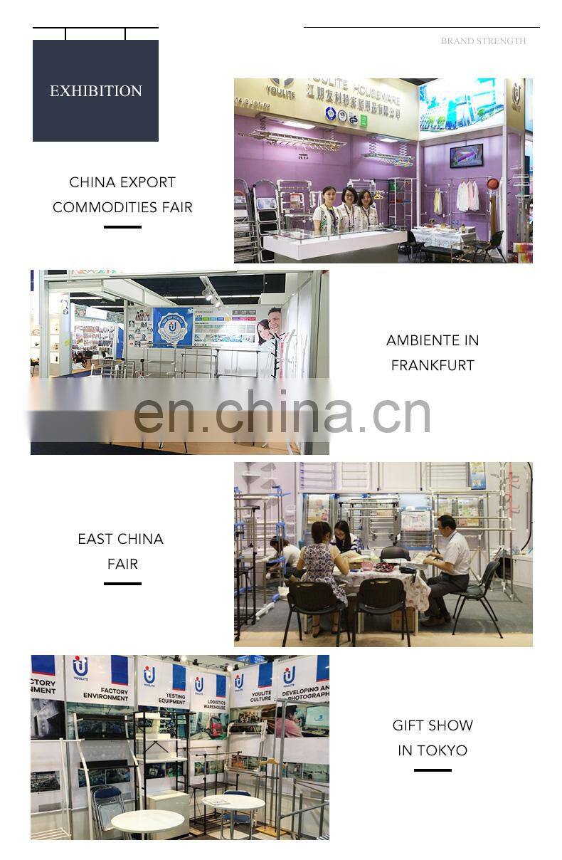 Outdoor Hotel 4 Way Laundry Baby Clothes Dry Clothing Rail Drying Rack Cloth Stand