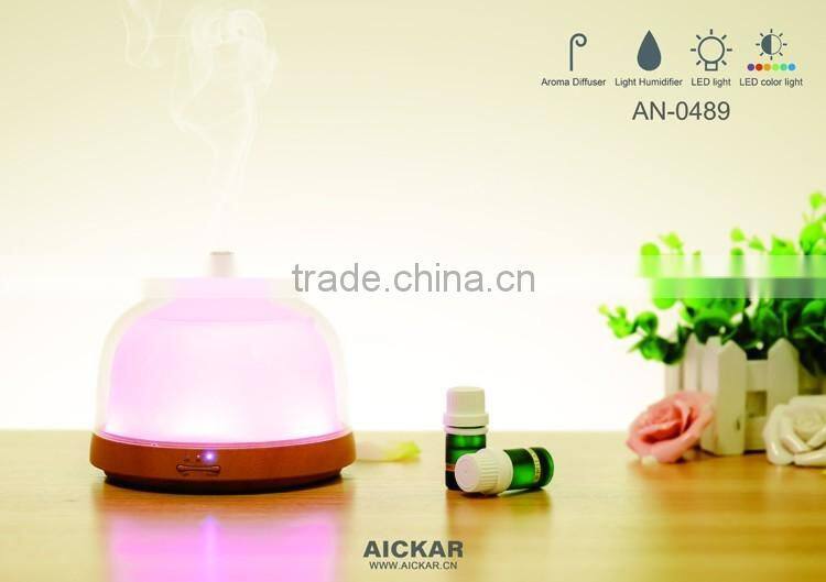 2016 New Design Light Wood Grain Cool Mist Aromatherapy Diffuser Ultrasonic Humidifier