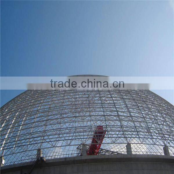 Cold galvanized steel structure dome coal storage