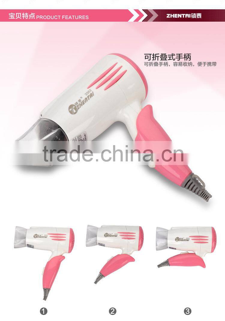 Low price Hair drier ,Alibaba China supplier ,Portable Travel Hair Dryer Folding Hand Dryer