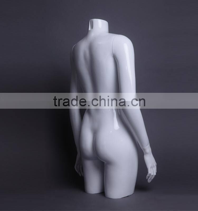 glossy female torso mannequin