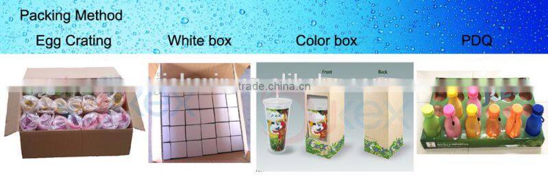 Inner Stainless steel Outer plastic mugs from china with leak proof cover