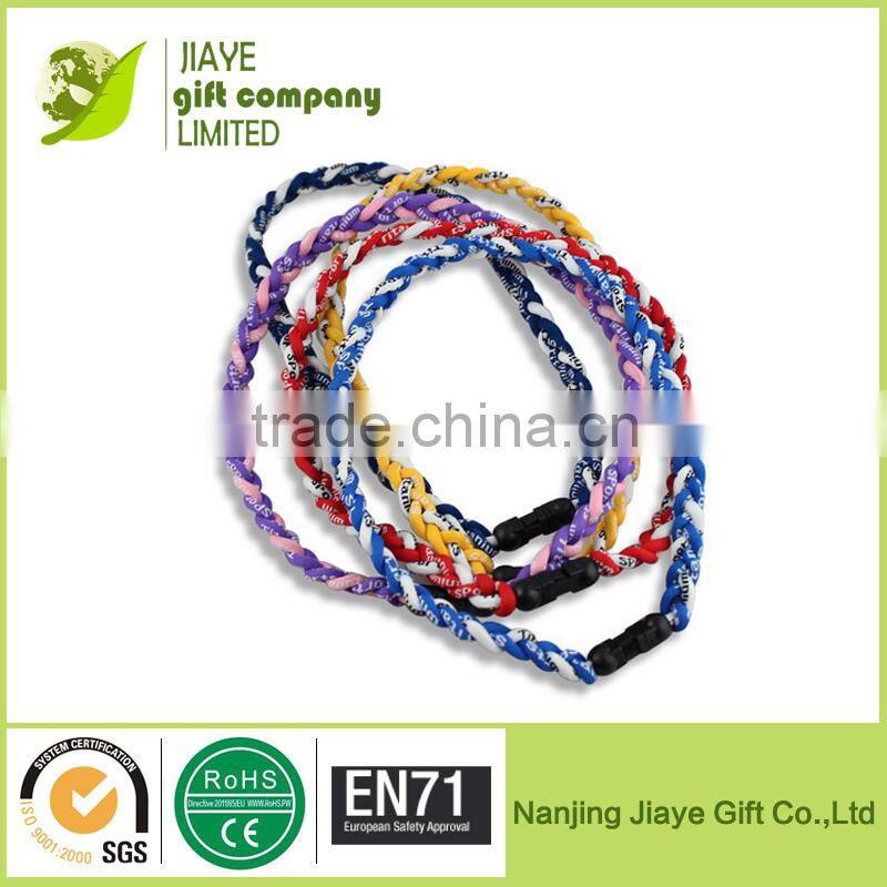 New 3 Ropes Tornado Ionic Titanium Baseball Sports Necklace