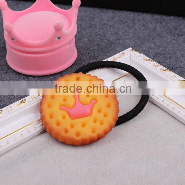 Simulation Omelette biscuit elastic hair band