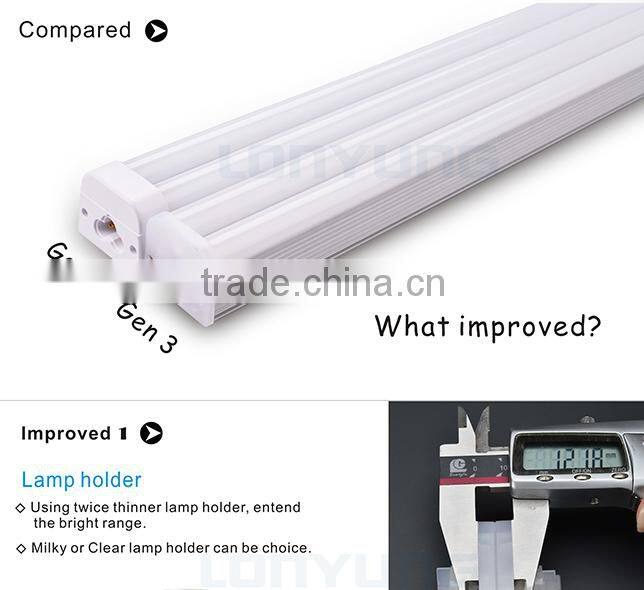 Canada UL T5 Double LED Tube 4ft 5ft 6ft t5 55w lamp 2400mm