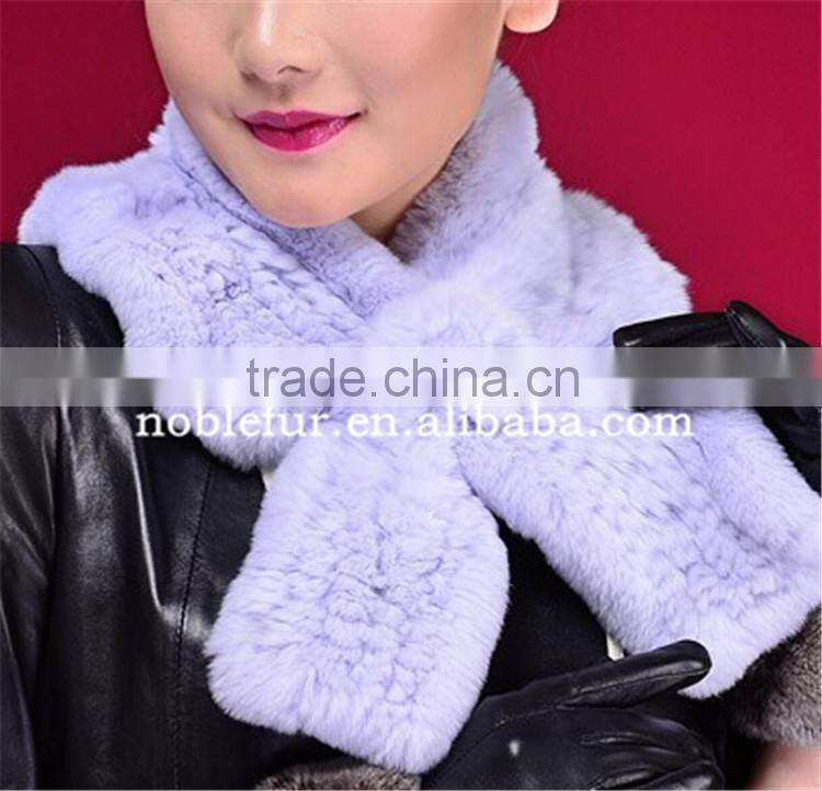 luxury 2015 new trends fancy rex rabbit fur pompon female Winter neckerchief