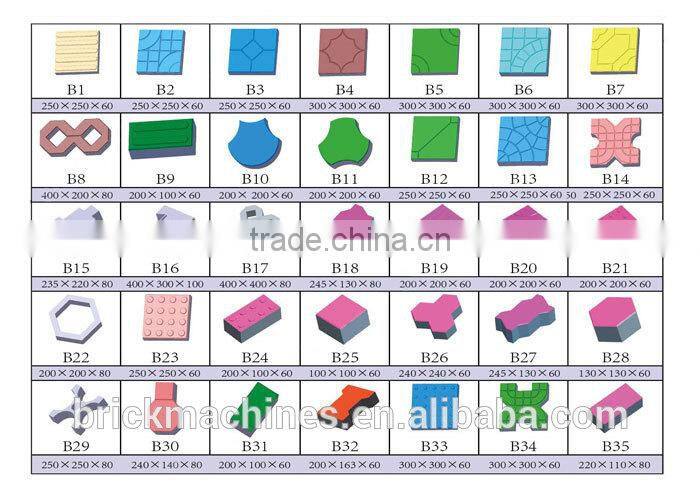 Hydraulic paver block machine designer mold manual concrete block making machine mini machine making