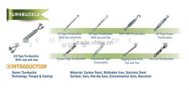 China fastener turnbuckle din1480