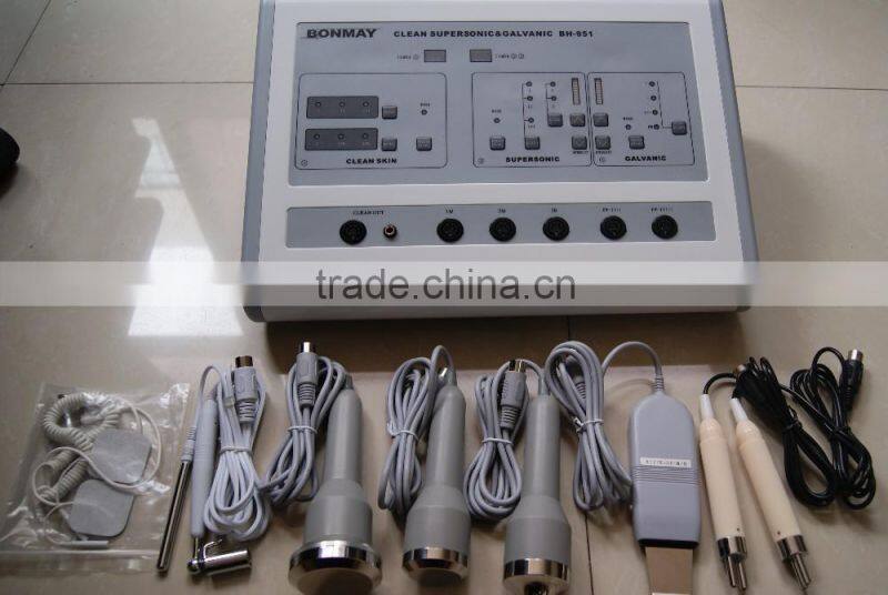 BH-951 portable 4 in 1multifunctional beauty machine 1Mhz ultrasound wave removal clear skin & face peeling skin beauty device